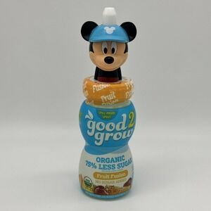 Mickey Mouse Baseball Cap Good 2 Grow Juice New Sealed Fruit Fusion Organic 6oz